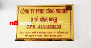 Bảng công ty 11 Bảng inox, đồng, nhôm ăn mòn